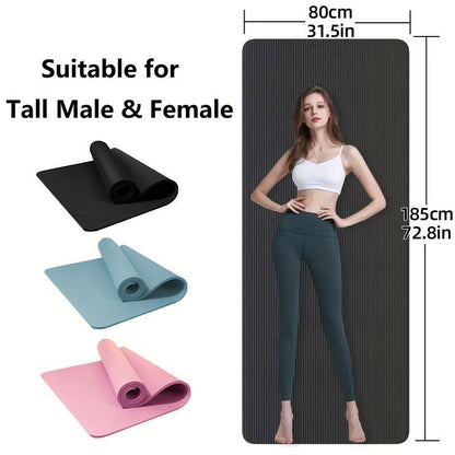 Pink Fitness Mat for Yoga, Dance, and Jump Rope