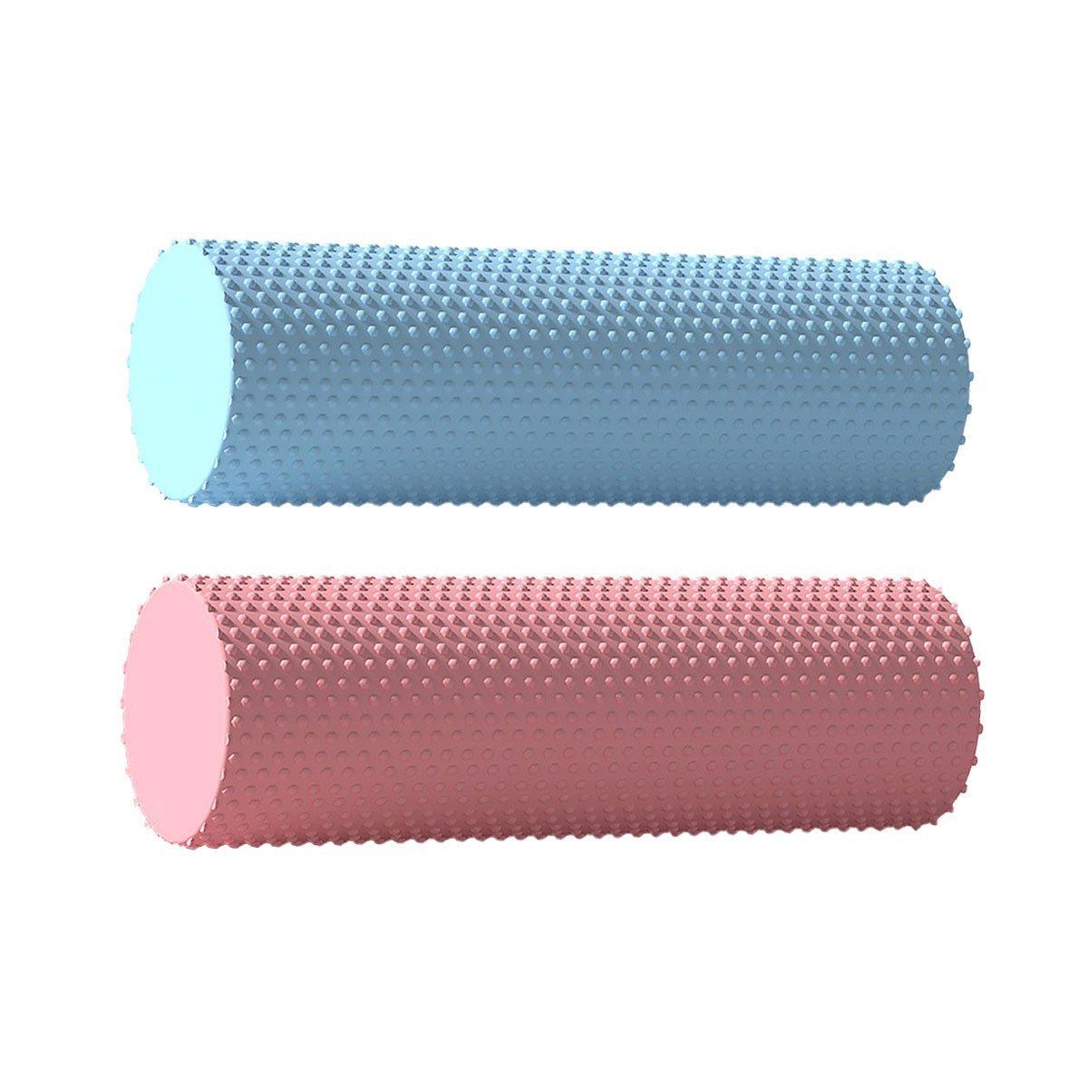 Premium EVA Foam Massage Roller with Textured Surface for Muscle Recovery - Pink