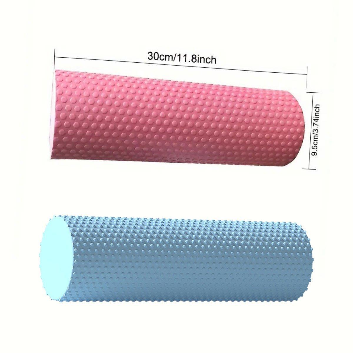 Premium EVA Foam Massage Roller with Textured Surface for Muscle Recovery - Pink