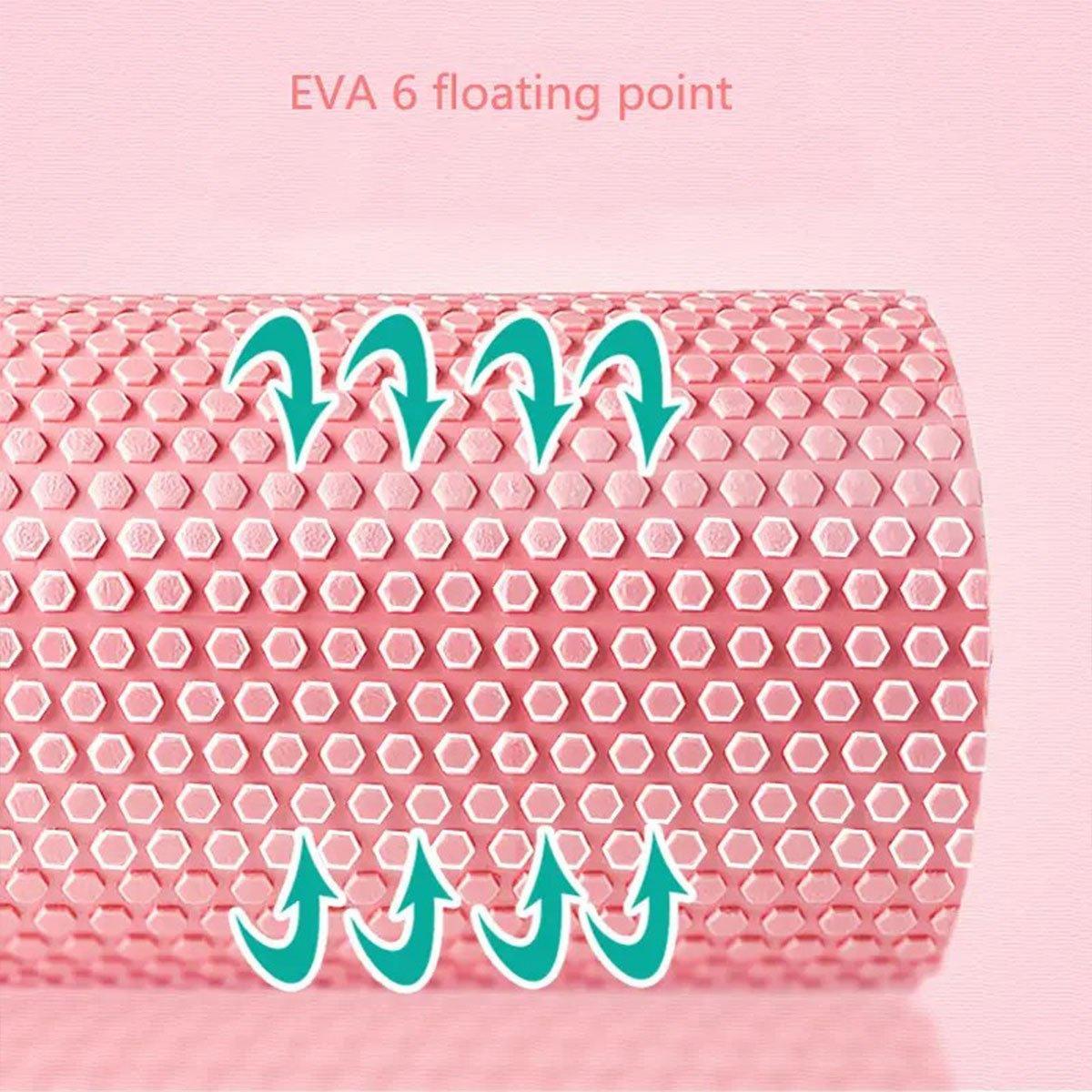 Premium EVA Foam Massage Roller with Textured Surface for Muscle Recovery - Pink