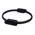 Premium Pilates Yoga Ring with EVA Foam Handles & Moderate Resistance - Black