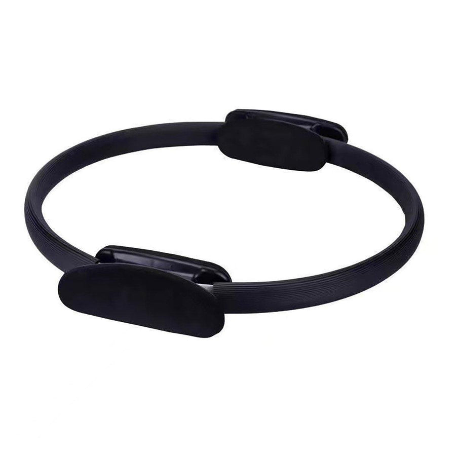 Premium Pilates Yoga Ring with EVA Foam Handles & Moderate Resistance - Black
