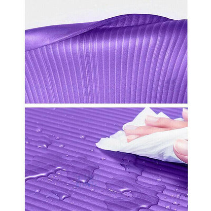 Premium 15mm Thick NBR Yoga Mat for Exercise and Fitness - Purple