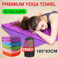 Premium Non-Slip Microfiber Yoga Towel with Mesh Carry Bag 183 x 63cm - Green