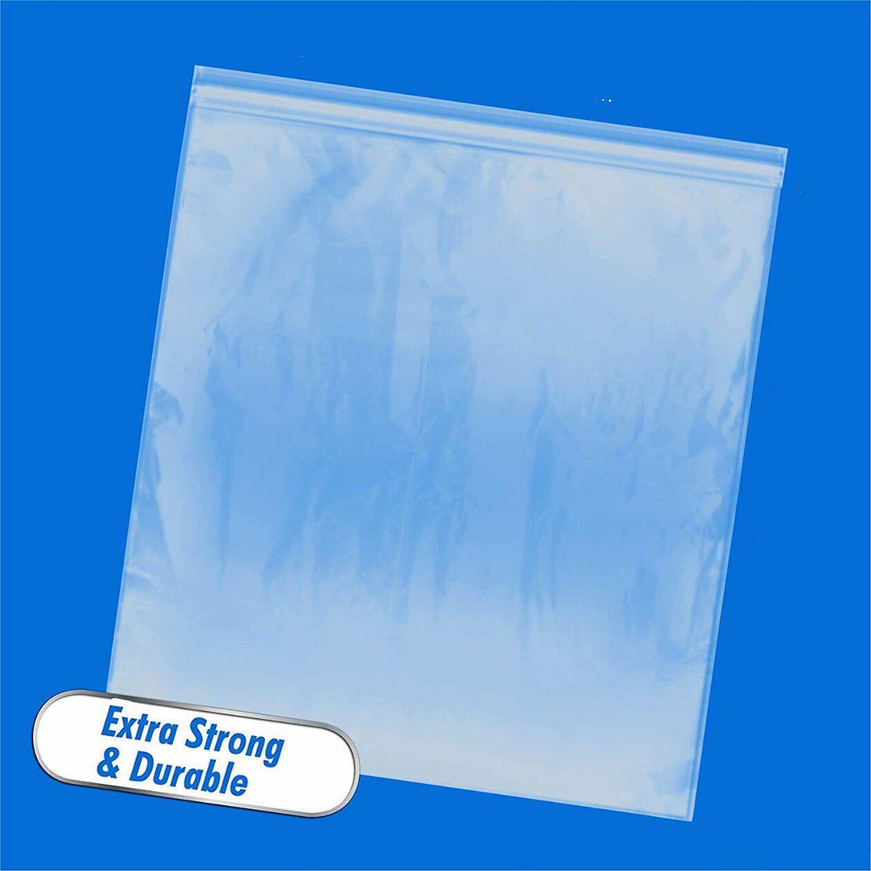 Premium Thick Resealable Ziplock Bags – Clear 20 x 28cm, 100 Pack