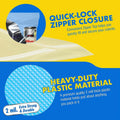 Premium Thick Resealable Ziplock Bags – Clear 20 x 28cm, 100 Pack