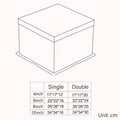 20 PCS Clear Treat Box Box Portable Cake Display Transparent Birthday Cake - 6 INCH(without ribbon)-Single - SuperSaverAU - view 2