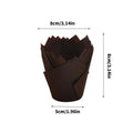 1000PCS Grease-proof Cupcake Liners Muffin Cup Cup Cake Paper Cup Large - Cowhide