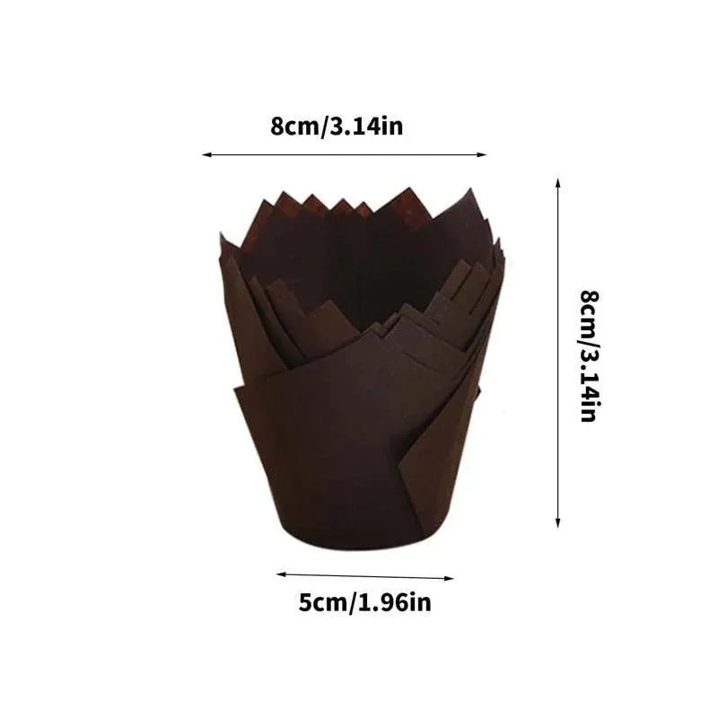 1000PCS Grease-proof Cupcake Liners Muffin Cup Cup Cake Paper Cup Large - Cowhide