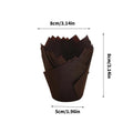 1000PCS Grease-proof Cupcake Liners Muffin Cup Cup Cake Paper Cup Large - Cowhide - SuperSaverAU - view 2