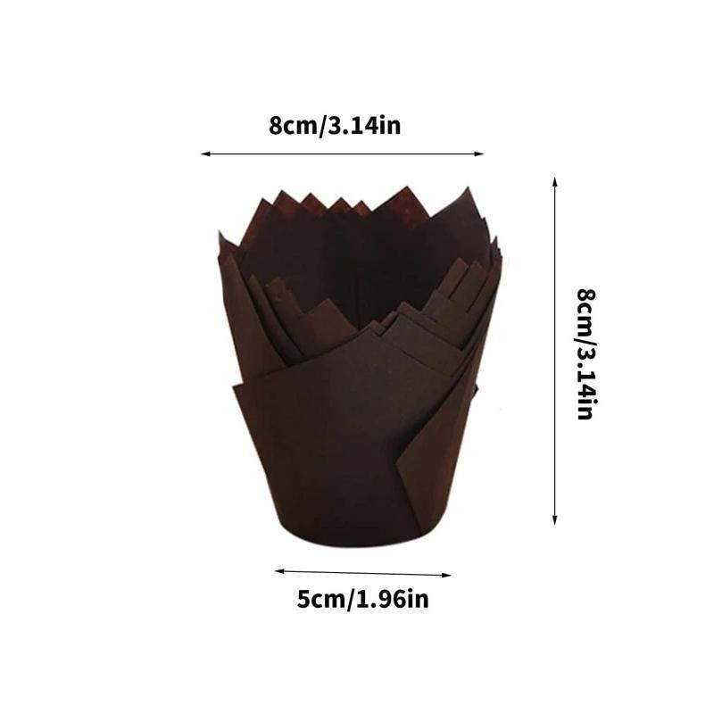 1000PCS Grease-proof Cupcake Liners Muffin Cup Cup Cake Paper Cup Large - Cowhide - SuperSaverAU - view 2