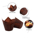 1000PCS Grease-proof Cupcake Liners Muffin Cup Cup Cake Paper Cup Large - Cowhide - SuperSaverAU - view 4