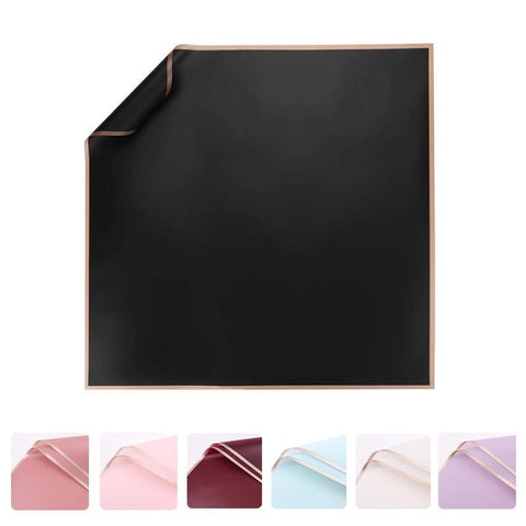 100PCS Waterproof Flower Gift Wrapping Paper Florist Bouquet Craft Packaging - Black - SuperSaverAU - view 1