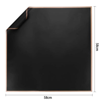 100PCS Waterproof Flower Gift Wrapping Paper Florist Bouquet Craft Packaging - Black
