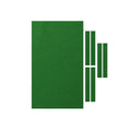 Premium 7 Piece Green 7FT Billiard Snooker Pool Table Cloth Set