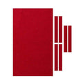 Premium 7 Piece Red 9FT Billiard Snooker Pool Table Cloth Set