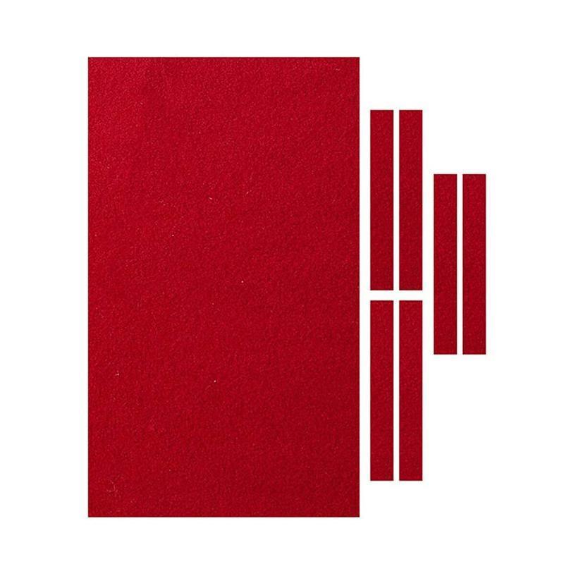 Premium 7 Piece Red 9FT Billiard Snooker Pool Table Cloth Set