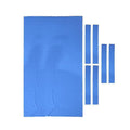Premium 7 Piece Blue 9FT Billiard Snooker Pool Table Cloth Set