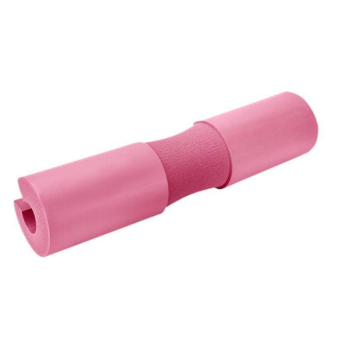 Premium Foam Barbell Squat Pad with High-Grip Surface & Buckle Straps - Pink