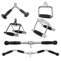 Premium Heavy-Duty Steel EZ Curl Pull-Down Bar Cable Attachment with Revolving Connector