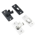 Premium 90 Degree Stainless Steel Sliding Door Lock – Silver 2 Pack