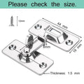 Premium 90 Degree Stainless Steel Sliding Door Lock – Silver 2 Pack