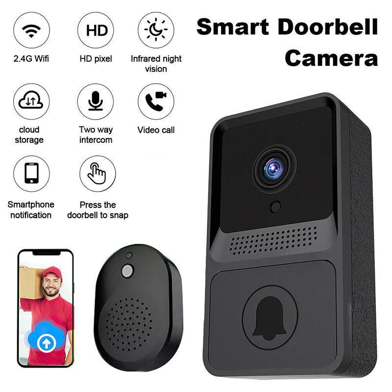 Smart WiFi Video Doorbell with Intercom and Camera