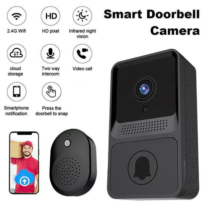 Smart WiFi Video Doorbell with Intercom and Camera