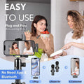 Premium Type-C Wireless Lavalier Dual Microphone Set for Vlogging