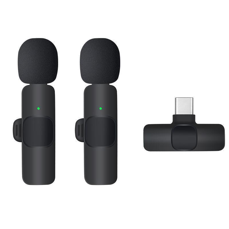 Premium Type-C Wireless Lavalier Dual Microphone Set for Vlogging