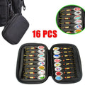 10/16PCS Fishing Lure Spinners Baits Spoon Set with Tackle Bag Trout Bass Tackle - A(16PCS) - SuperSaverAU - view 2