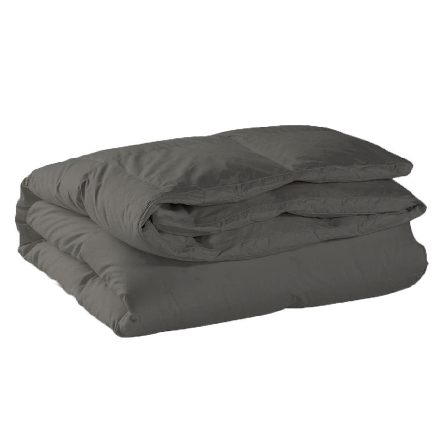 Luxor Summer Bamboo Blend Quilt 200GSM King Single - Made in Australia, Grey - SuperSaverAU - view 1
