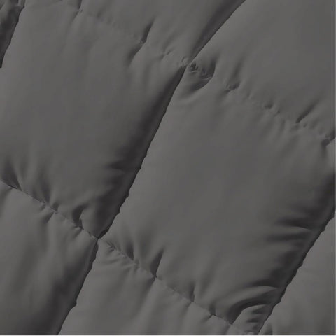Luxor Australian Made Summer Bamboo Blend Quilt 200GSM Queen - Grey - SuperSaverAU - view 1