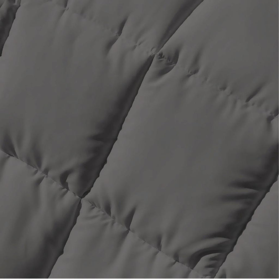 Luxor Australian Made Summer Bamboo Blend Quilt 200GSM Queen - Grey - SuperSaverAU - view 1