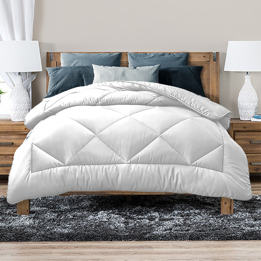 Luxor Australian Made 400GSM Bamboo Blend Quilt Double - All Season, Antibacterial - SuperSaverAU - view 1