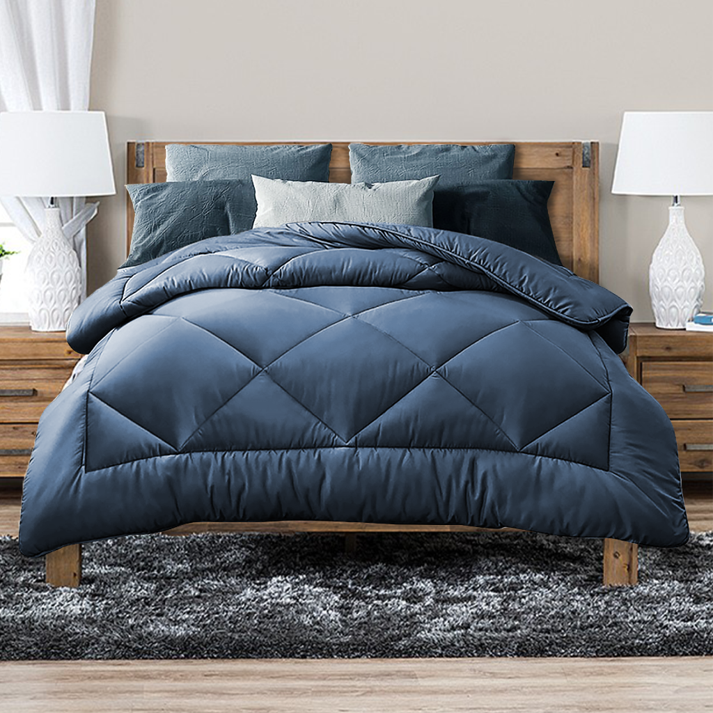 Luxor Australian Made 400GSM Bamboo Blend Quilt Single - All Season, Antibacterial - SuperSaverAU - view 1