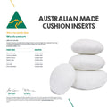 Luxor 40cm Aus Made Round Cushion Inserts Twin Pack - Premium Polyester Filling - SuperSaverAU - view 2