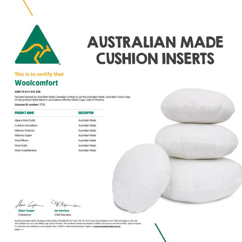 Luxor 40cm Aus Made Round Cushion Inserts Twin Pack - Premium Polyester Filling - SuperSaverAU - view 2