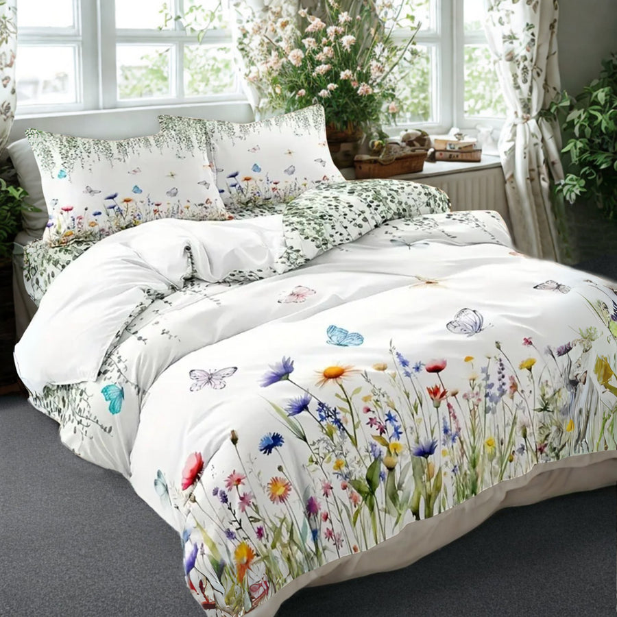 Dreamfields Butterfly Dreams Quilt Cover Set - 3pcs, King Size, Polyester - SuperSaverAU - view 1