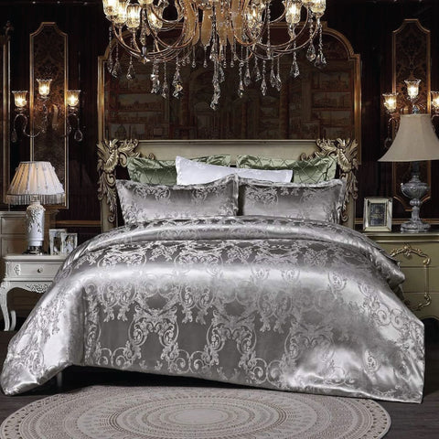 Dreamfields Silvery Royal Quilt Cover Set - 2pcs, King Single Size, Polyester - SuperSaverAU - view 1