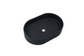 Matte Black Concrete Oval Countertop Basin 580mm - Modern Design - SuperSaverAU - view 1