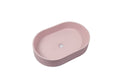 Matte Pink Concrete Oval Countertop Basin 580mm - Contemporary Style - SuperSaverAU - view 1
