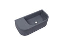 Mito Concrete Basin Wall Hung Matte Dark Grey 650mm - SuperSaverAU - view 1