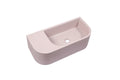 Pink Curved Wall Hung Concrete Basin 650mm - Stylish Mito Design - SuperSaverAU - view 1