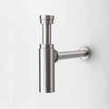 Brushed Nickel Round Bottle Trap 32/40 mm Waste for Wall Hung Basin Vanity - SuperSaverAU - view 1