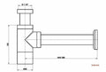 Brushed Nickel Round Bottle Trap 32/40 mm Waste for Wall Hung Basin Vanity - SuperSaverAU - view 2