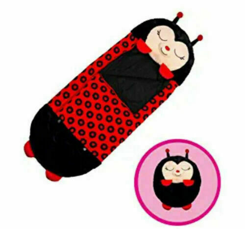 Happy Nappers Kids Sleeping Bag, Super-Soft Plush, Size S 140*45*10cm