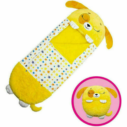 Happy Nappers Kids Sleeping Bag, Super-Soft Plush, Size S 140*45*10cm