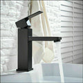 Matte Black Basin Tap Mixer, Single Handle, 360° Swivel Spout, Easy Install - SuperSaverAU - view 1