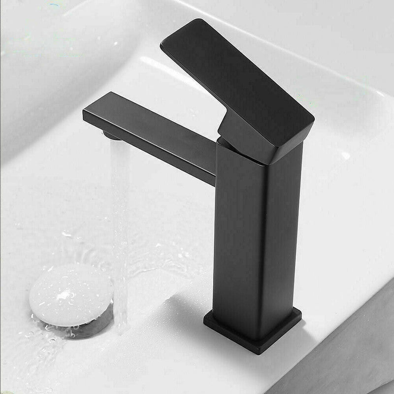Matte Black Basin Tap Mixer, Single Handle, 360° Swivel Spout, Easy Install - SuperSaverAU - view 2